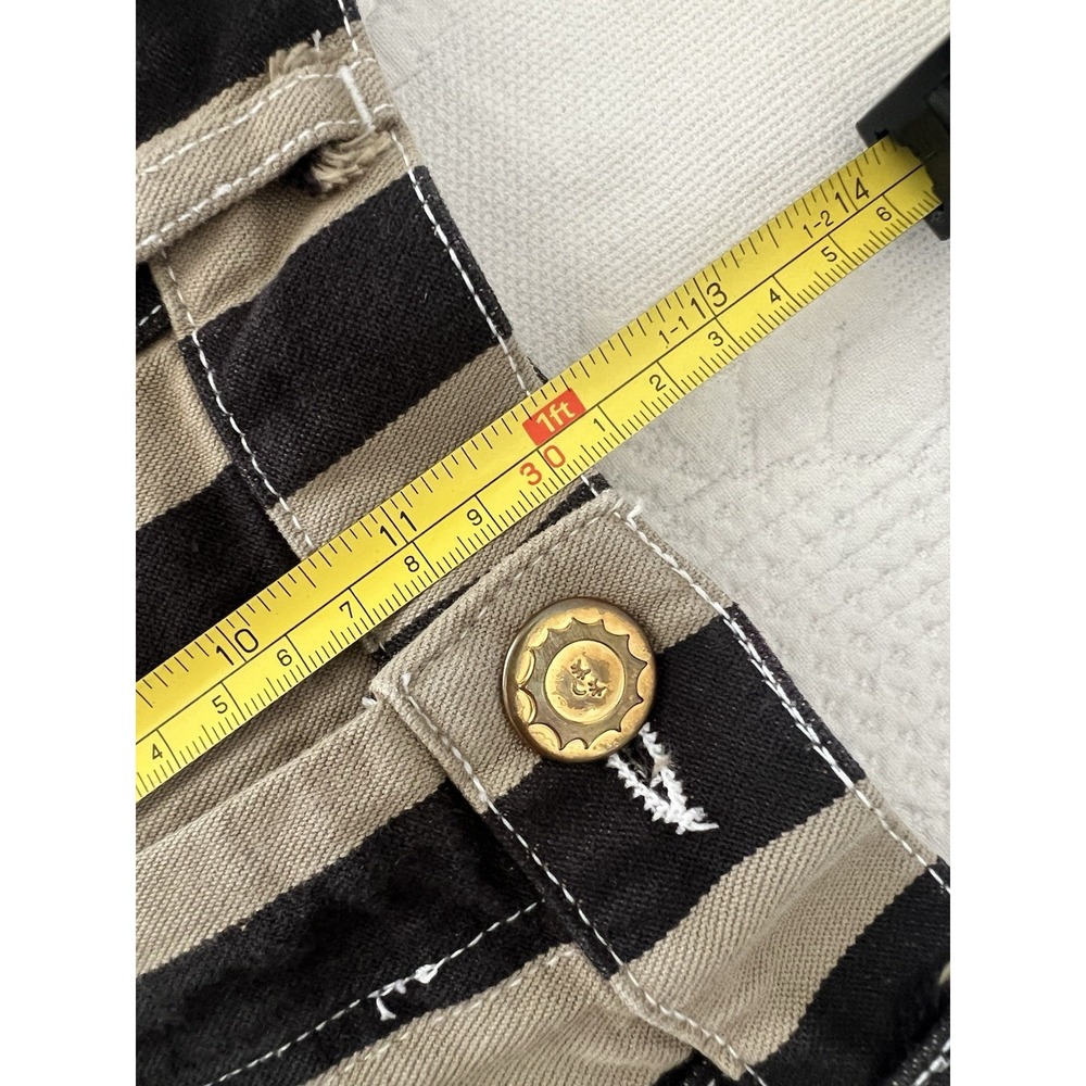 Big Bud Press Work Pants Green Black Striped Cotton Canvas Small Made in USA - Picture 13 of 14